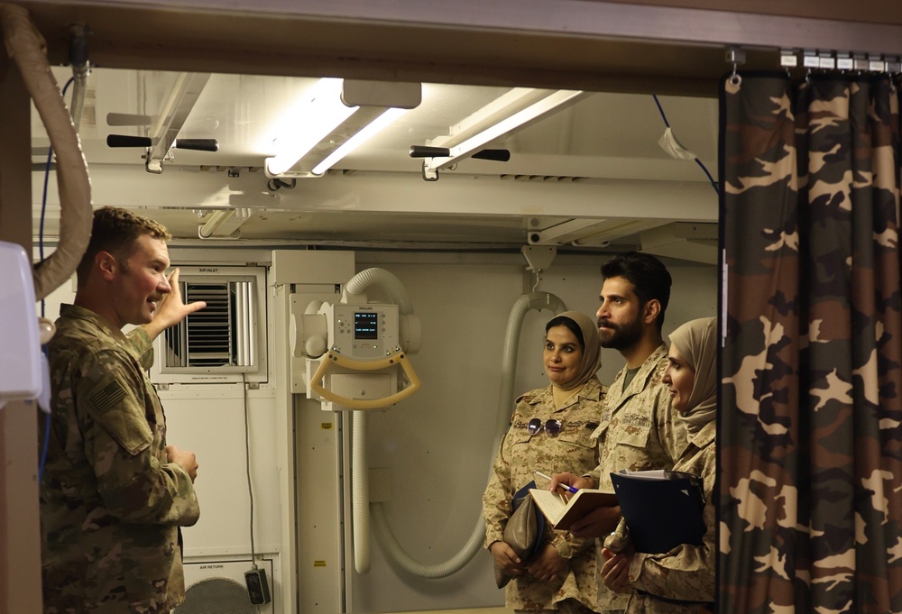 Kuwait Soldiers Visit Area Support Group – Kuwait, during Women’s Equality Day Event, 2022