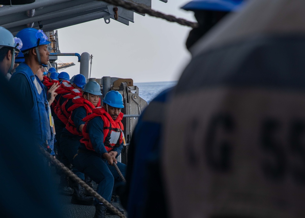 USS Leyte Gulf (CG 55) On Scheduled Deployment