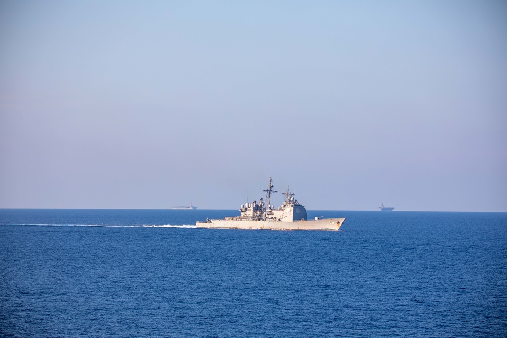 USS Leyte Gulf (CG 55) On Scheduled Deployment