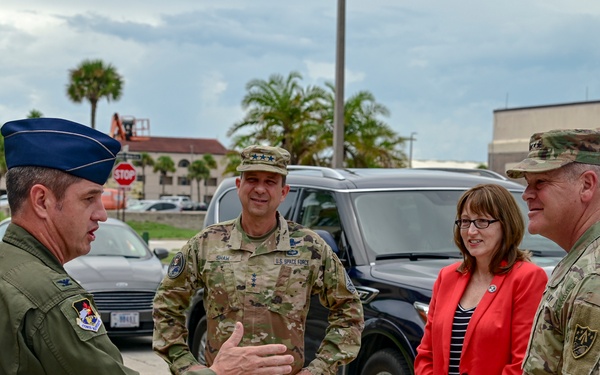 USSPACECOM Leadership Visit Patrick Space Force Base Prior to NASA's Artemis I Launch
