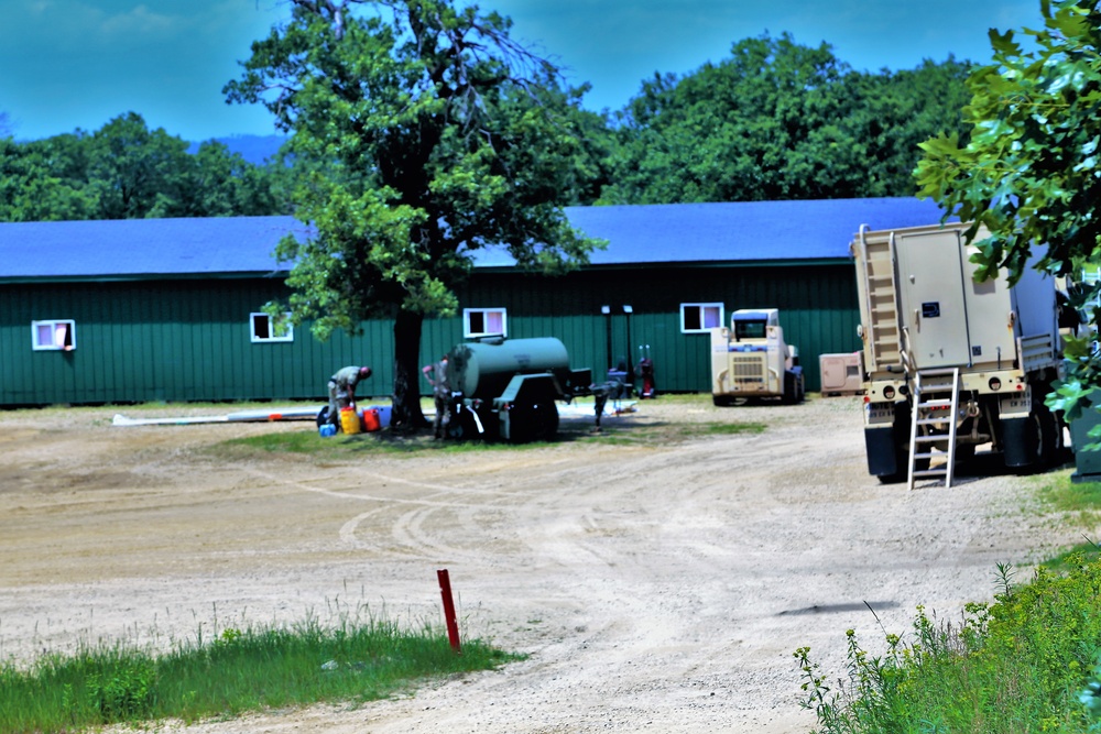 Troop project work at Fort McCoy's Tactical Training Base Courage