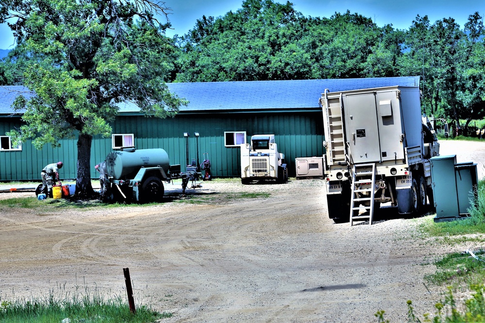 Troop project work at Fort McCoy's Tactical Training Base Courage