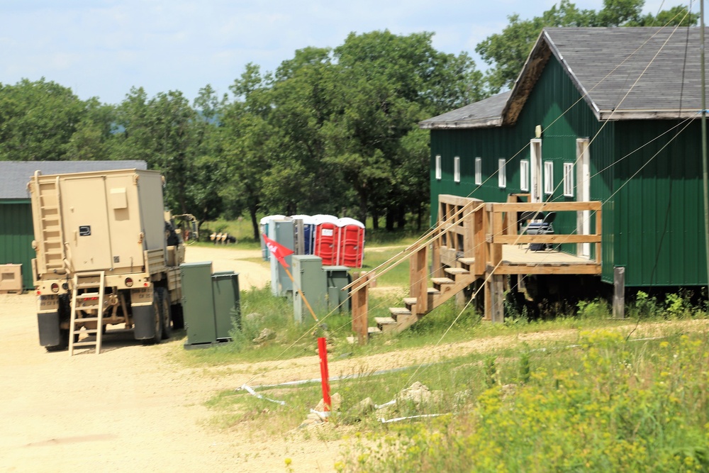 Troop project work at Fort McCoy's Tactical Training Base Courage