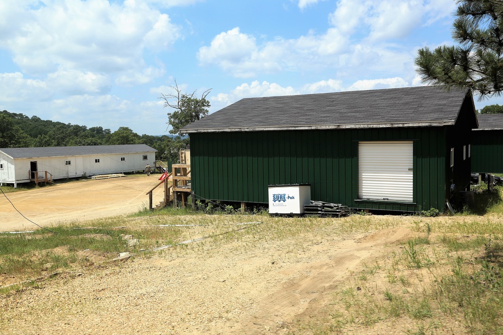 Troop project work at Fort McCoy's Tactical Training Base Courage