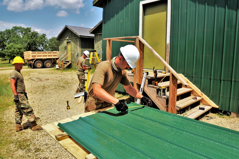 Troop project work at Fort McCoy's Tactical Training Base Courage