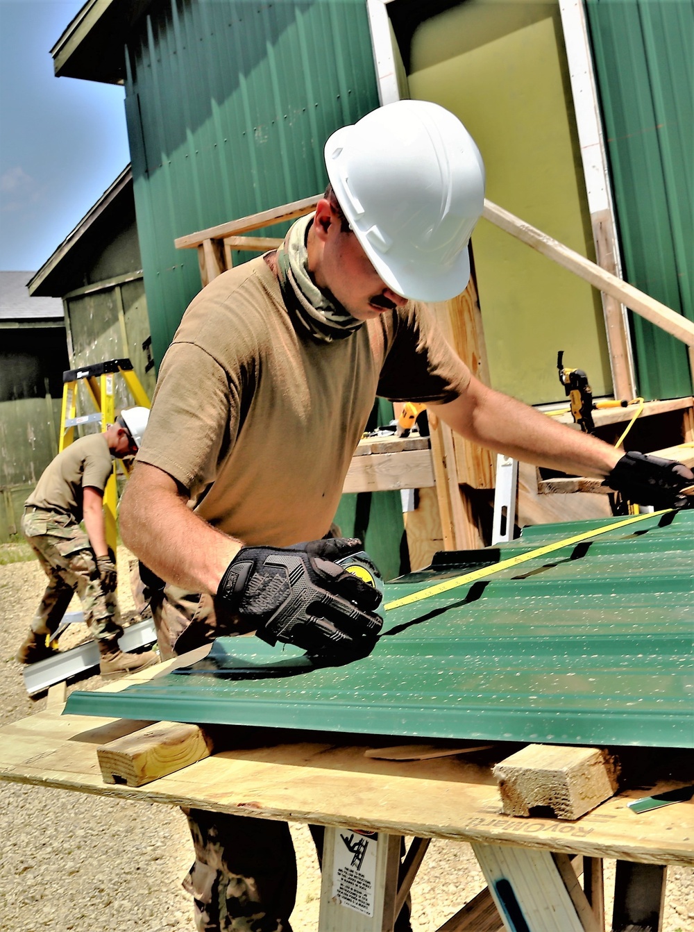 Troop project work at Fort McCoy's Tactical Training Base Courage