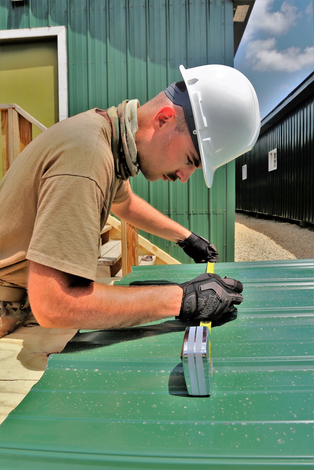 Troop project work at Fort McCoy's Tactical Training Base Courage