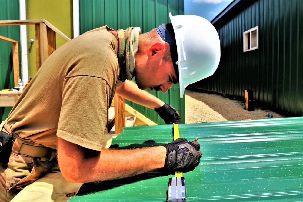 Troop project work at Fort McCoy's Tactical Training Base Courage