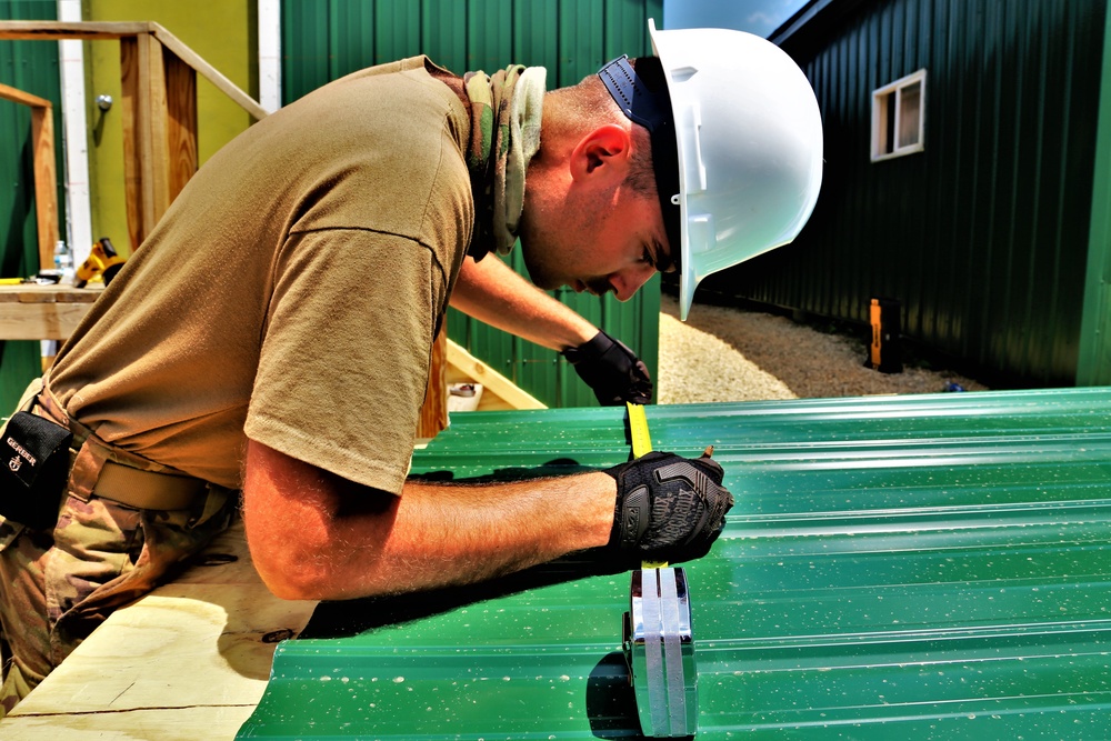 Troop project work at Fort McCoy's Tactical Training Base Courage