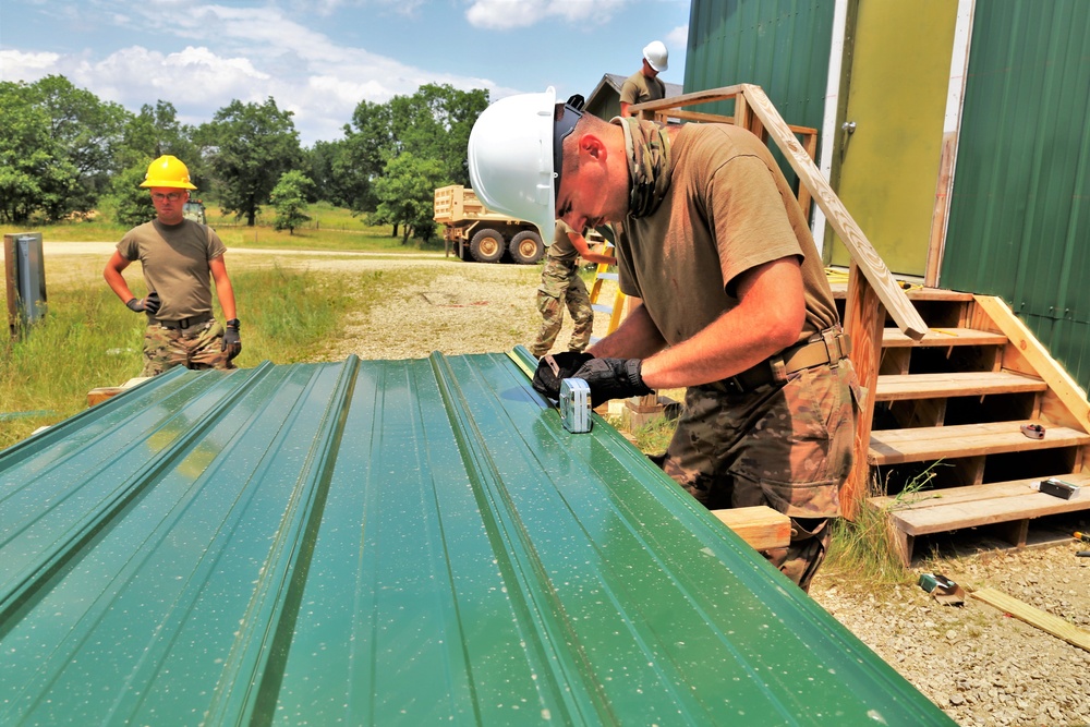 Troop project work at Fort McCoy's Tactical Training Base Courage