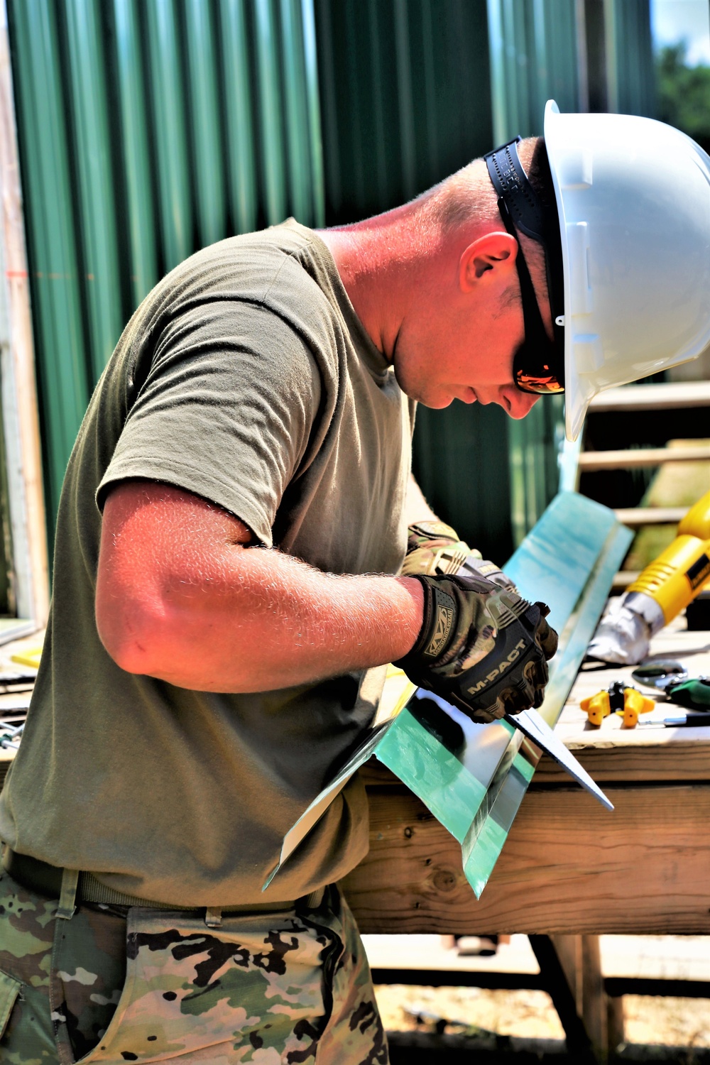 Troop project work at Fort McCoy's Tactical Training Base Courage