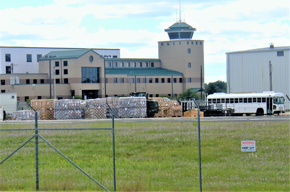 Air Force aerial port operations for Exercise Patriot Warrior 2022 at Fort McCoy