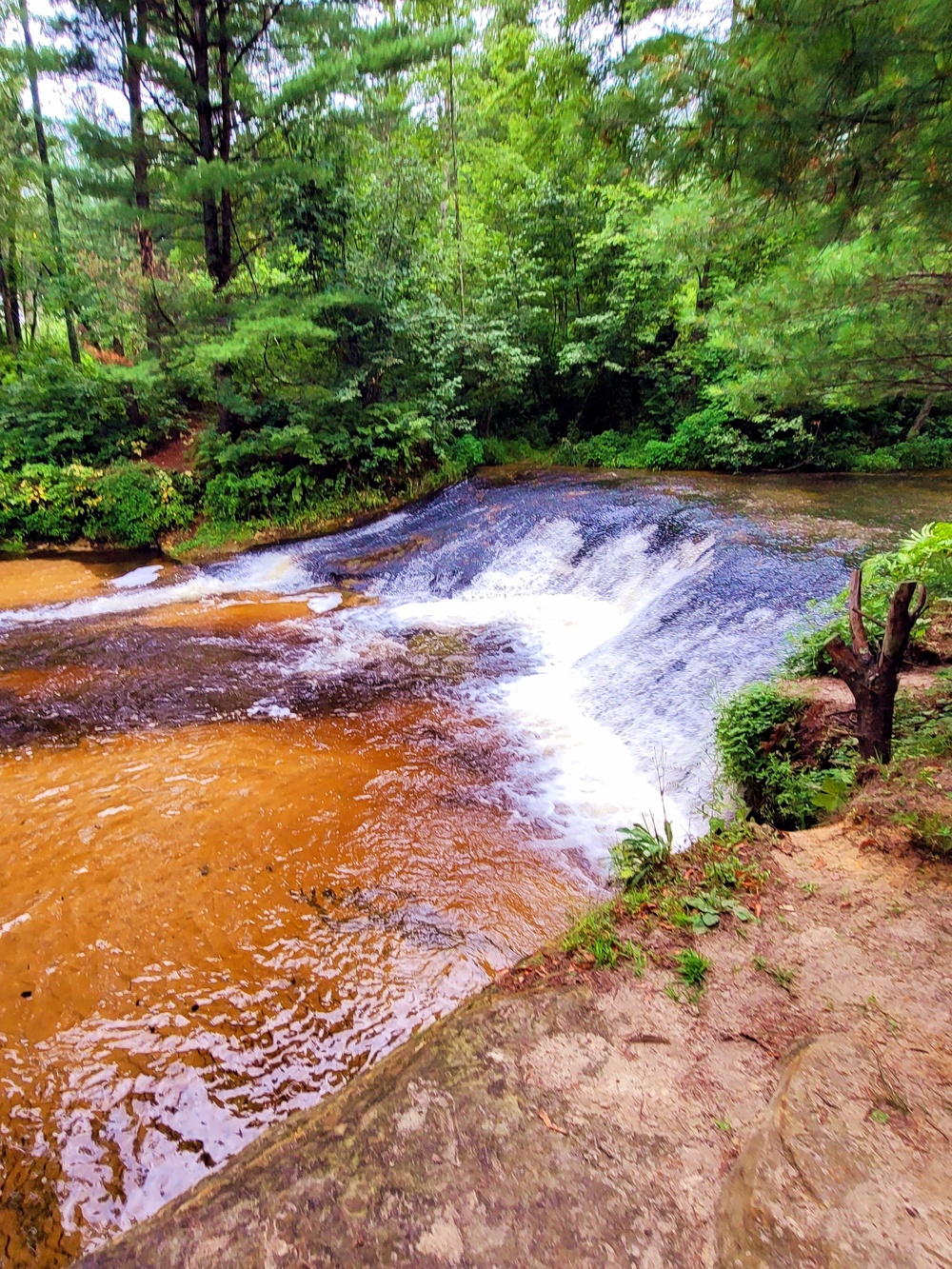 Trout Falls at Fort McCoy's Pine View Recreation Area