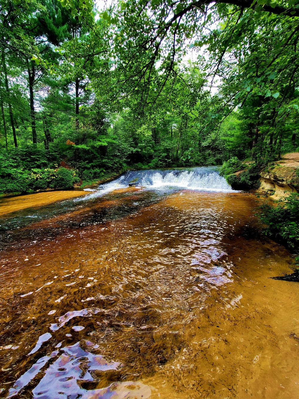 Trout Falls at Fort McCoy's Pine View Recreation Area