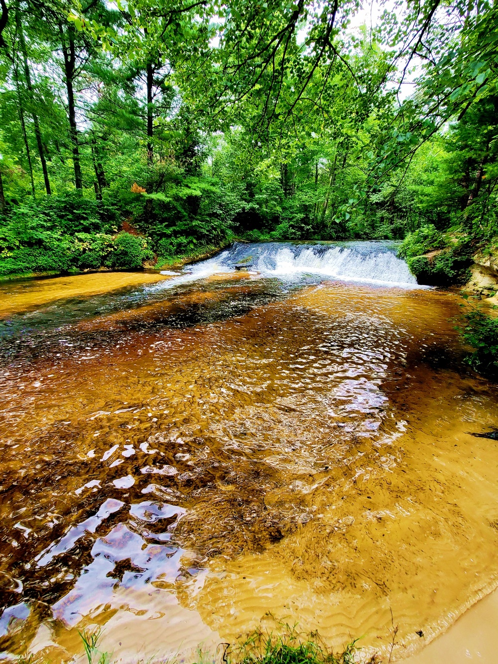 Trout Falls at Fort McCoy's Pine View Recreation Area