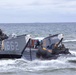 Landing Craft Utility 1662 unloads a Light Armored Vechicle