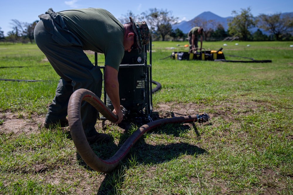 U.S. Marines setup a FARP during Orient Shield 22