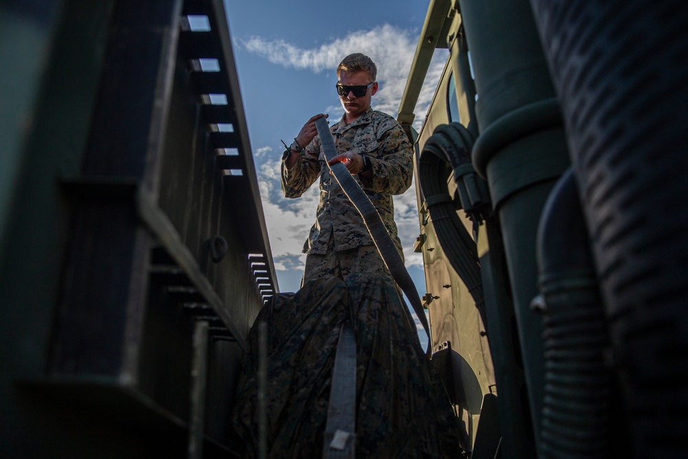 U.S. Marines setup a FARP during Orient Shield 22