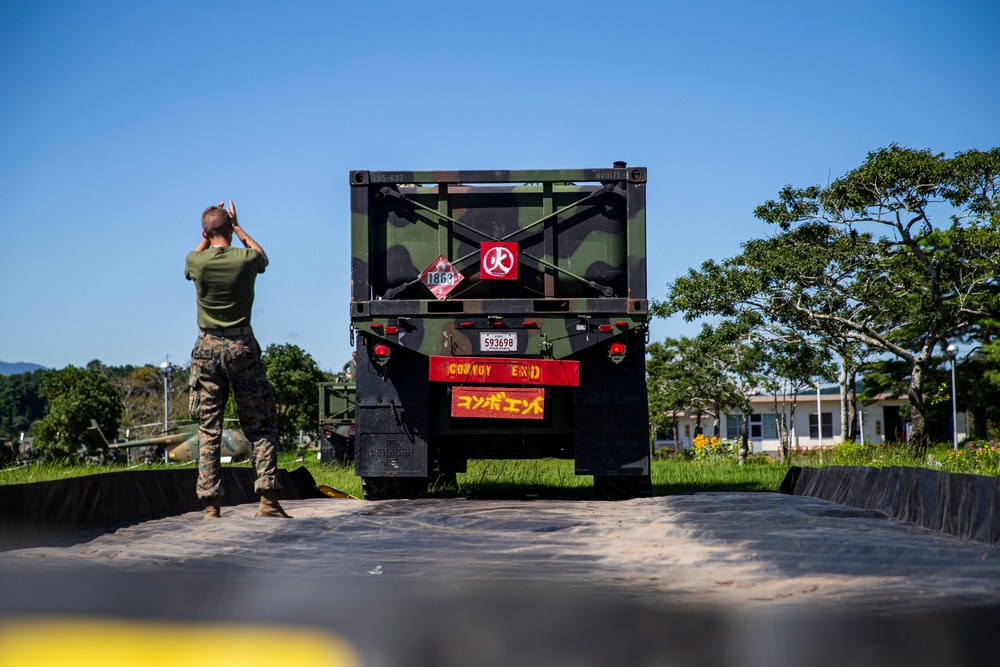 U.S. Marines setup a FARP during Orient Shield 22