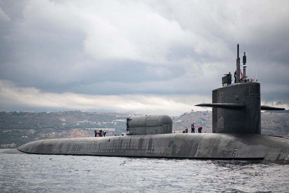 USS Florida operates in the vicinity of NSA Souda Bay