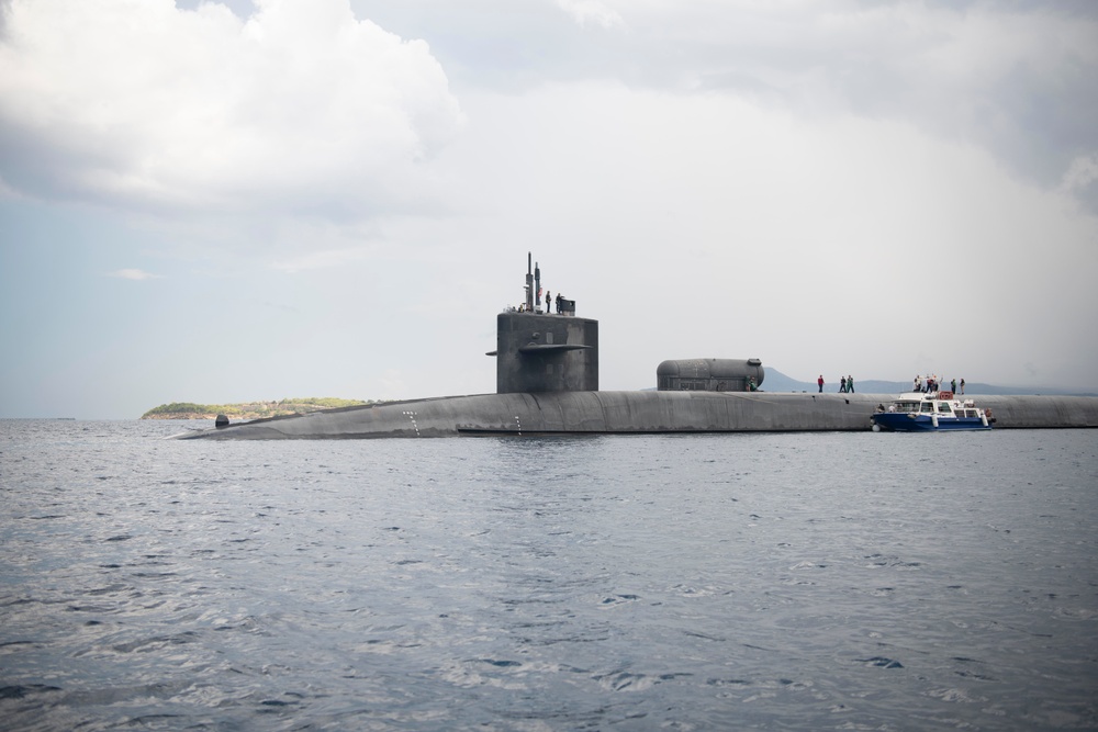 USS Florida operates in the vicinity of NSA Souda Bay