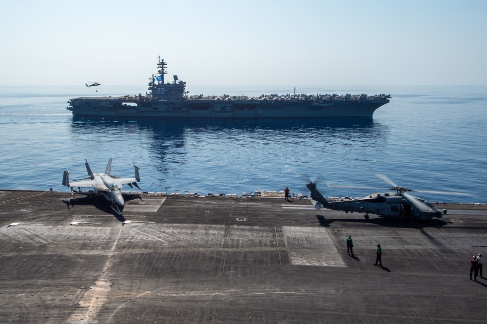 The Harry S. Truman Carrier Strike Group is on a scheduled deployment in the U.S. Naval Forces Europe area of operations, employed by U.S. Sixth Fleet to defend U.S., allied and partner interests.