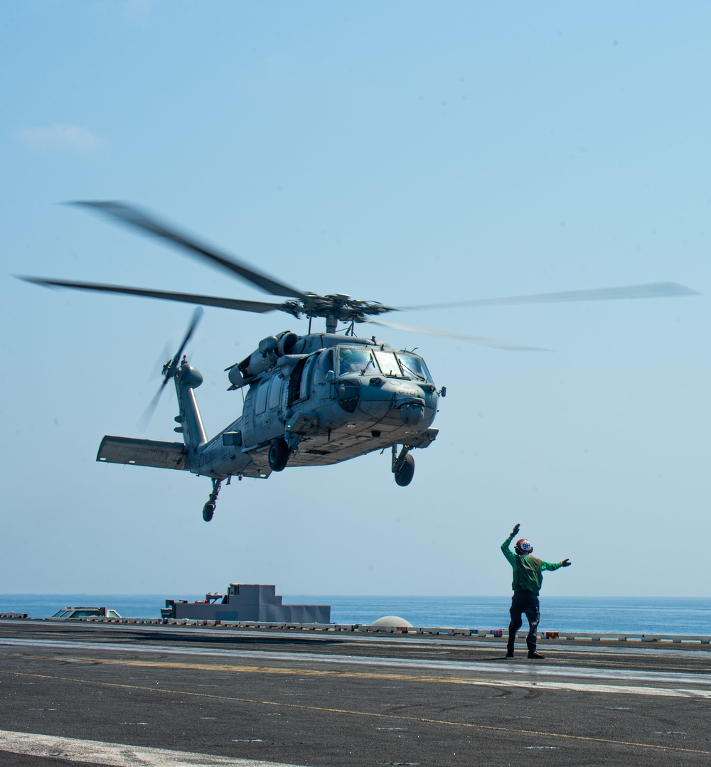 The Harry S. Truman Carrier Strike Group is on a scheduled deployment in the U.S. Naval Forces Europe area of operations, employed by U.S. Sixth Fleet to defend U.S., allied and partner interests.