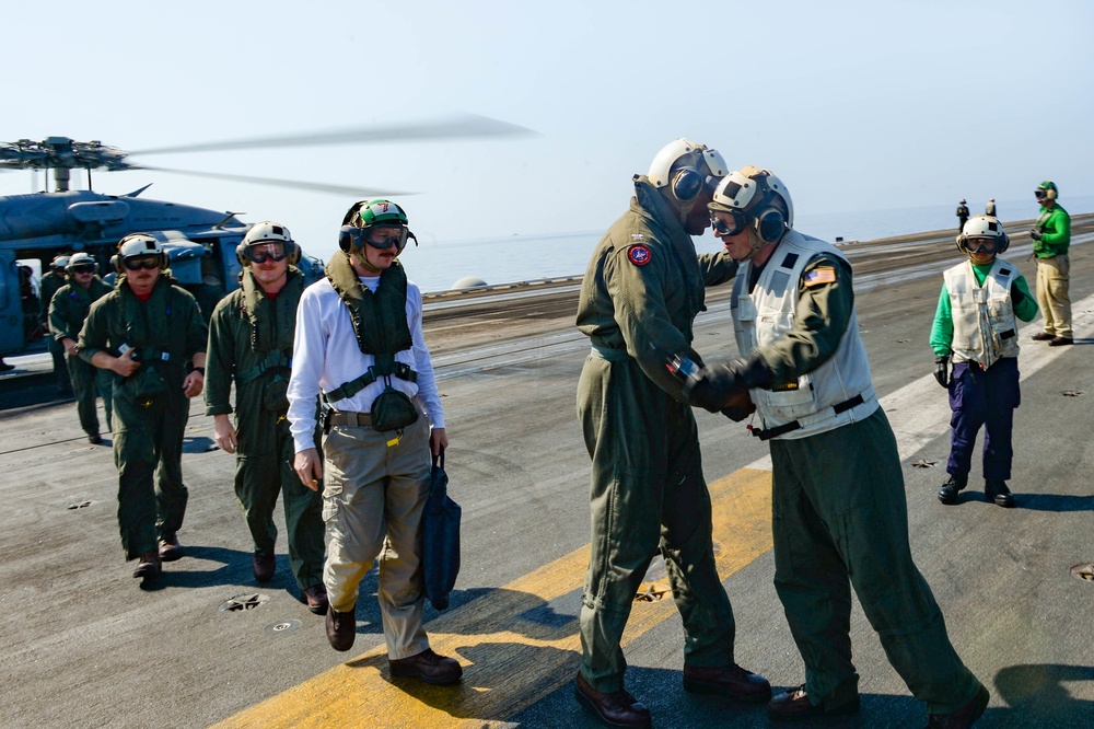 The Harry S. Truman Carrier Strike Group is on a scheduled deployment in the U.S. Naval Forces Europe area of operations, employed by U.S. Sixth Fleet to defend U.S., allied and partner interests.