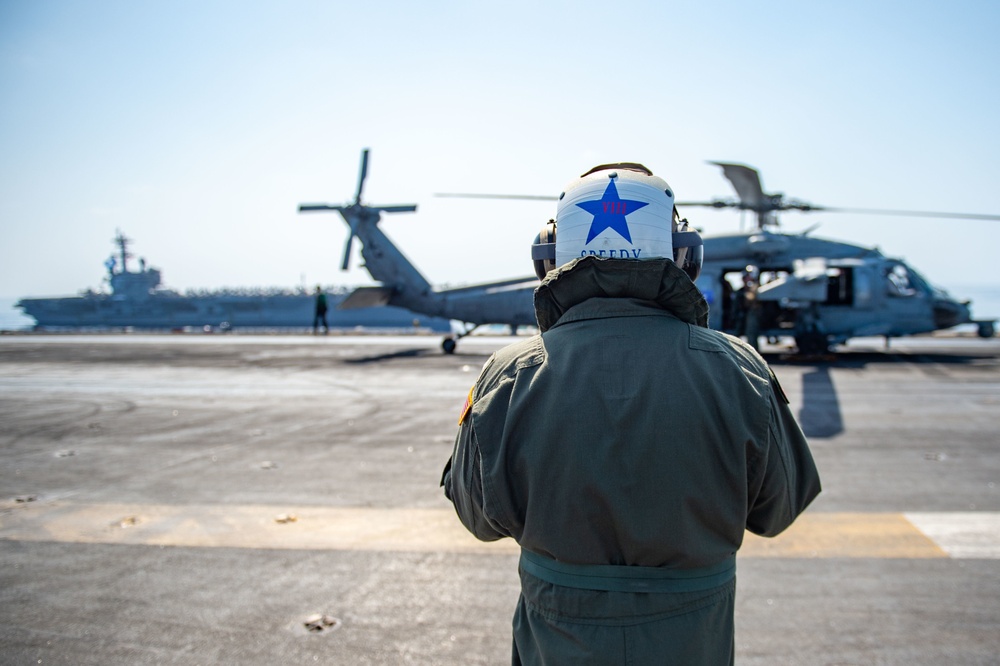 The Harry S. Truman Carrier Strike Group is on a scheduled deployment in the U.S. Naval Forces Europe area of operations, employed by U.S. Sixth Fleet to defend U.S., allied and partner interests.