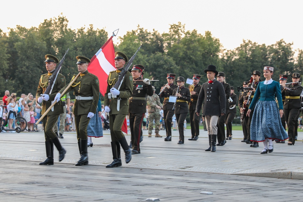 Big Red One Band Participates in Inaugural Lithuanian Military Tattoo