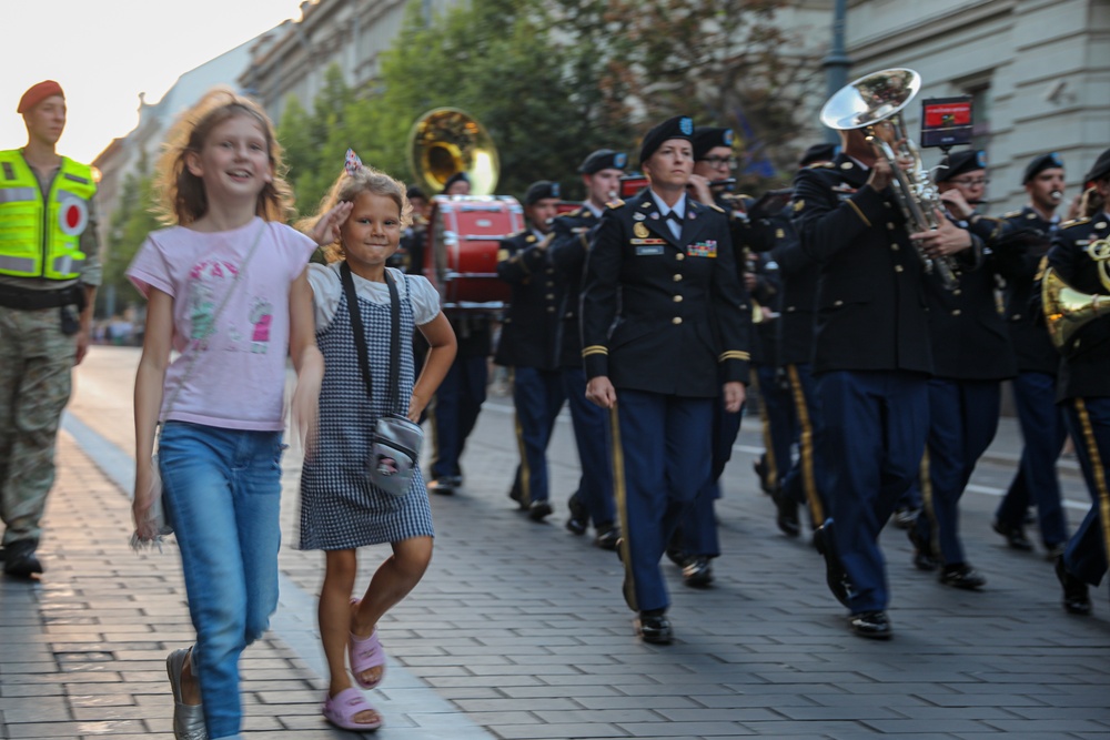 Big Red One Band Participates in Inaugural Lithuanian Military Tattoo