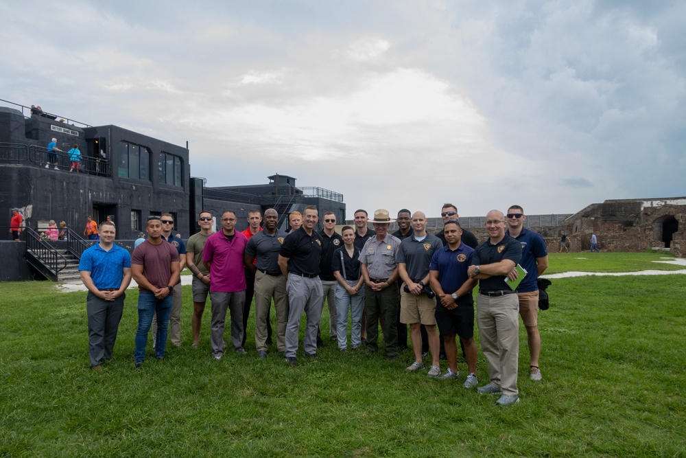 6th Marine Corps District Recruiters visit Fort Sumter