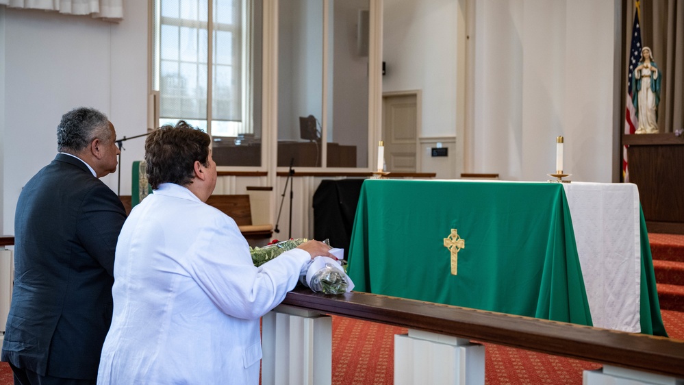 SECNAV visits US Marine Memorial Chapel