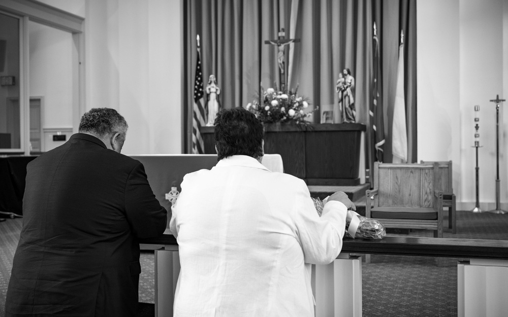 SECNAV visits US Marine Memorial Chapel