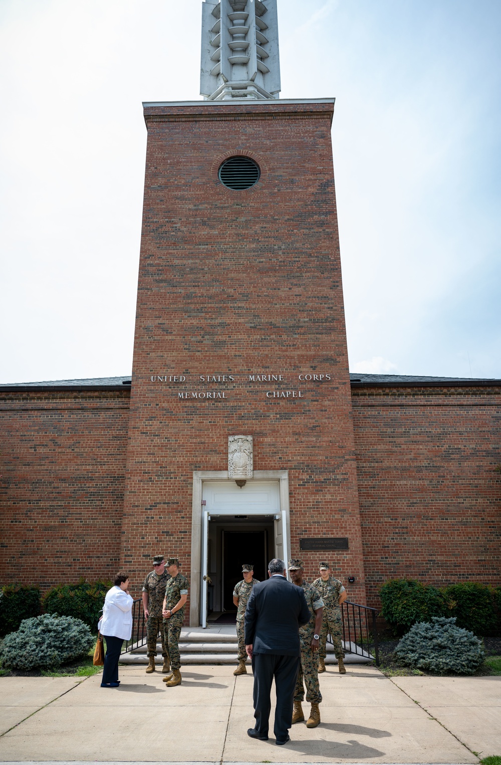 SECNAV visits US Marine Memorial Chapel