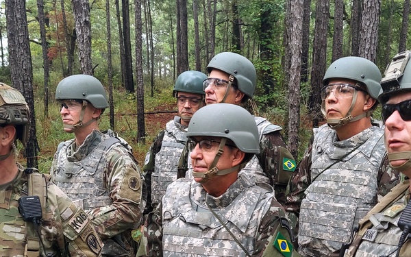 Brazilian Army leadership lauds opportunity to train with U.S. Army at JRTC