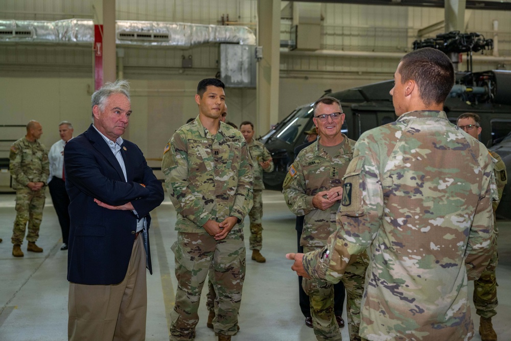 Senator Tim Kaine Visit 128th Aviation Brigade!