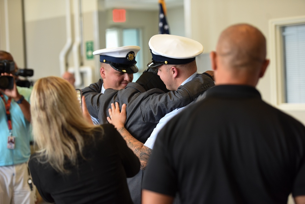 U.S. Coast Guard Medal ceremony at Station Cleveland Harbor