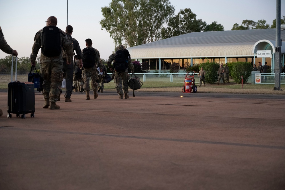 C-17 Arrival at Royal Australian Air Force Base Tindal