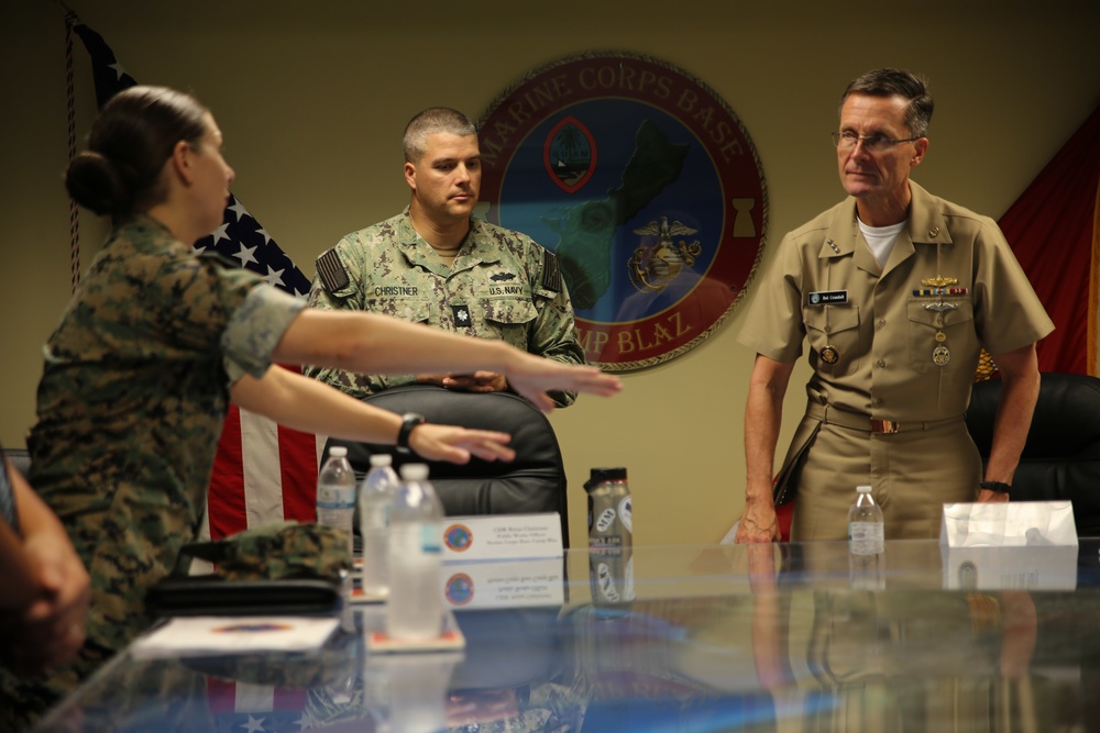 Vice Admiral Darse E. Crandall visits Guam