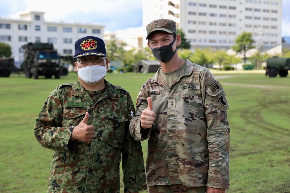 JGSDF and U.S. Air Defense at Camp Fukuoka for Orient Shield 22