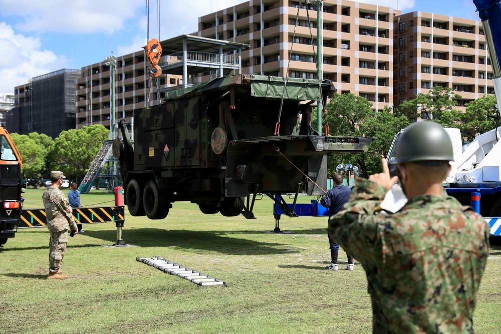 JGSDF and U.S. Air Defense at Camp Fukuoka for Orient Shield 22