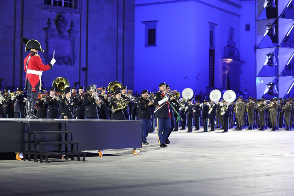 Big Red One Band Participates in Inaugural Lithuanian Military Tattoo with NATO Allies