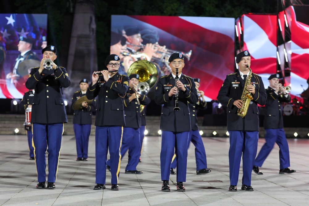 Big Red One Band Participates in Inaugural Lithuanian Military Tattoo with NATO Allies