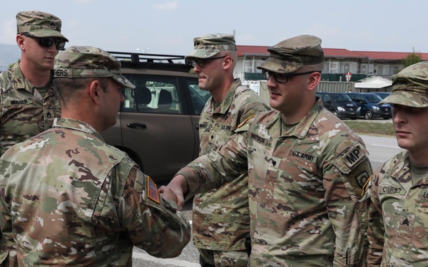 Visit from the State Command Sergeant Major