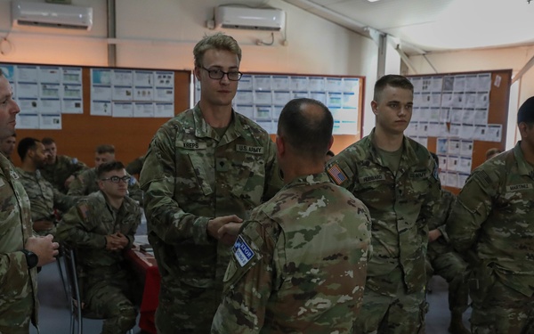 Visit from the State Command Sergeant Major