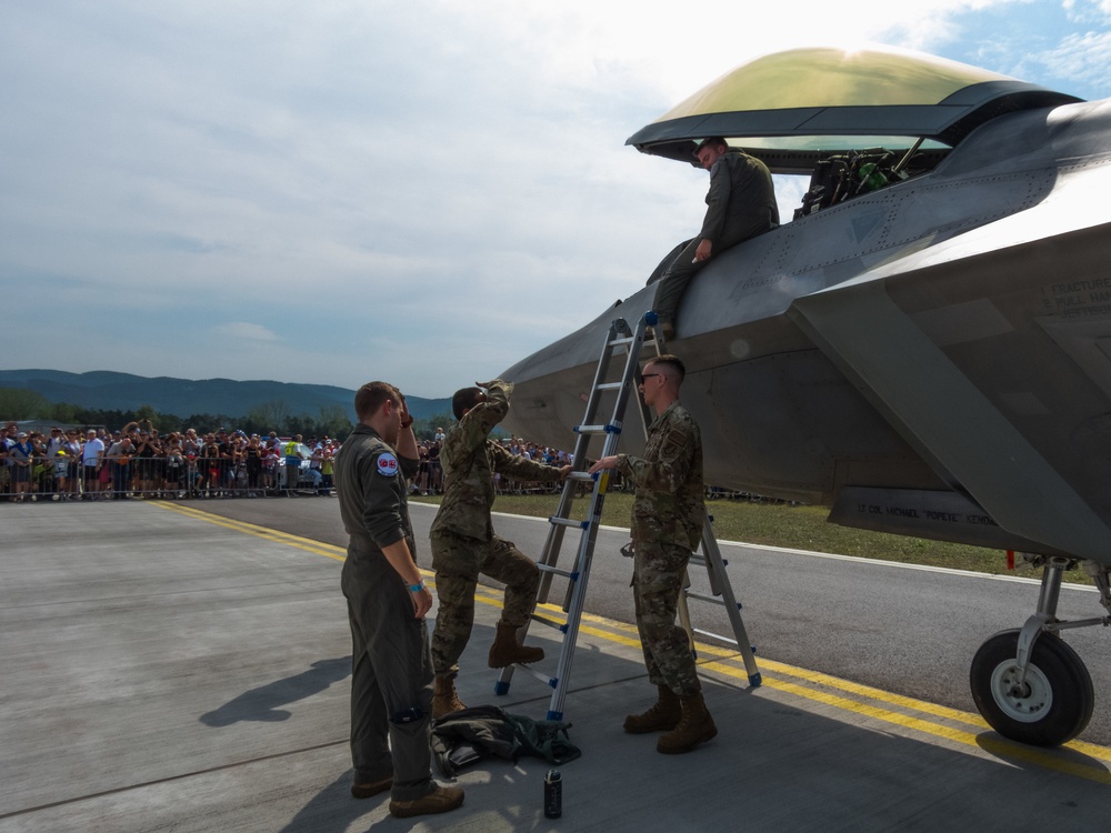 The 90th Expeditionary Fighter Squadron participates in the Slovak International Air Fest