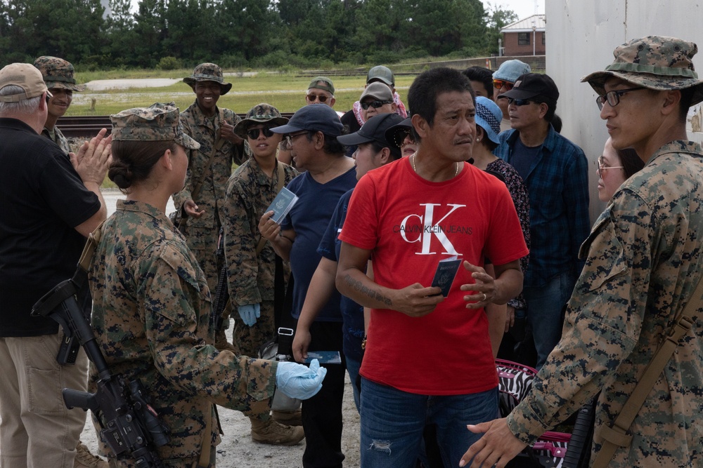 Combat Logistics Battalion 22 conducts Evacuation Control Center training during its Marine Corps Combat Readiness Evaluation (Day 8)