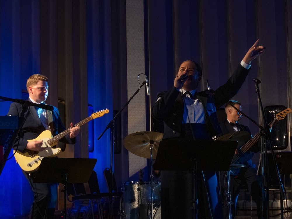 The U.S. Air Forces Ambassador’s Rock Band performs at various Slovak International Air Fest Events