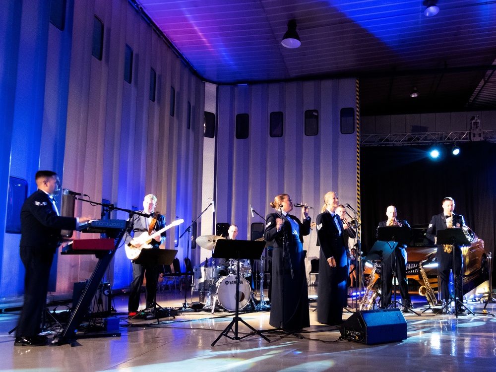 The U.S. Air Forces Ambassador’s Rock Band performs at various Slovak International Air Fest Events